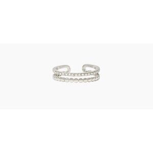NEW Marlyn Schiff “Arielle” Double Adjustable Ring-Gold Tone